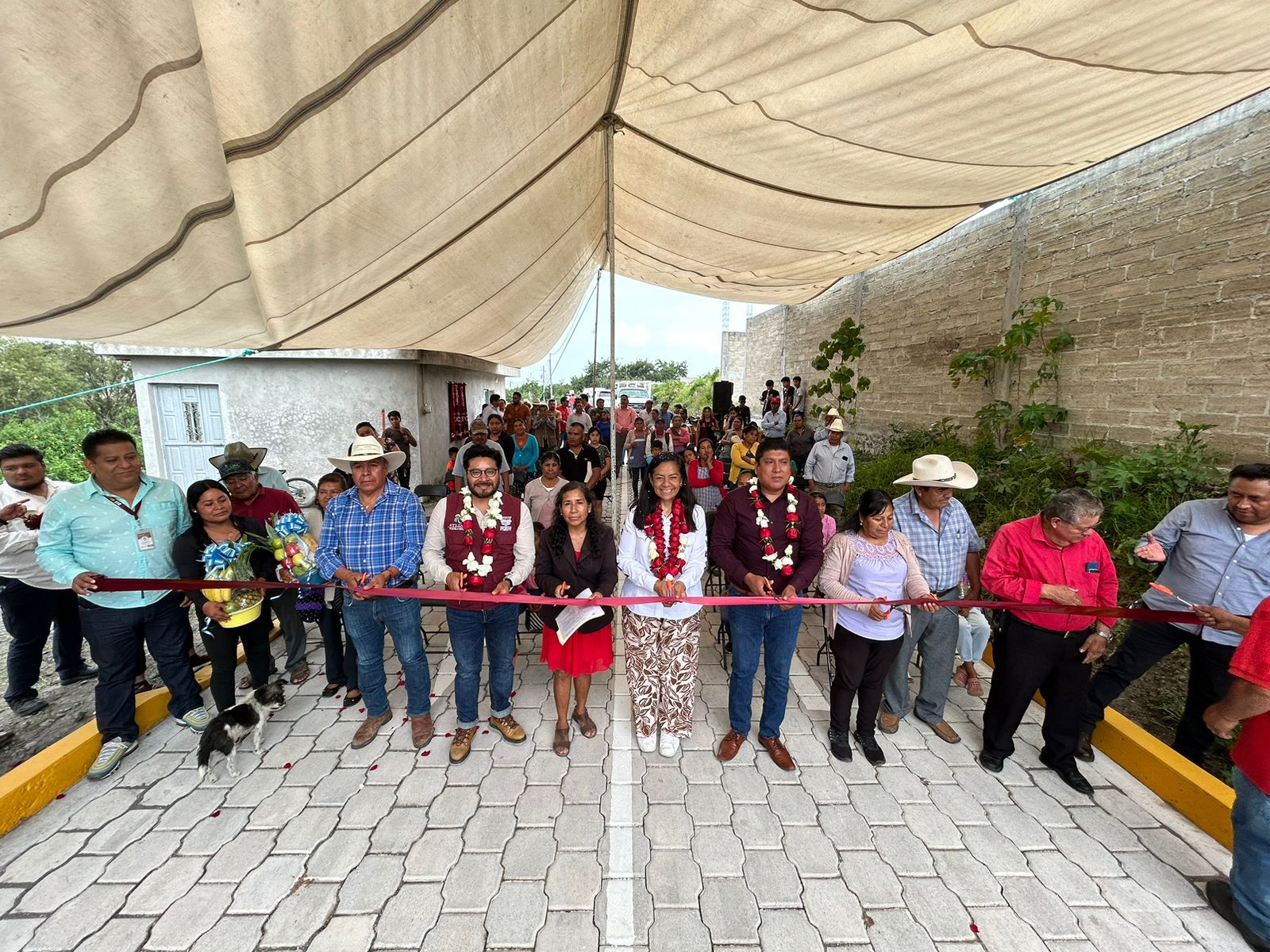 Ariadna Ayala mejora movilidad y seguridad con obras en San Jerónimo Coyula