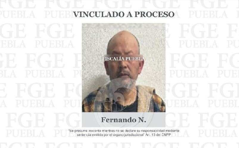 Por: Cortesía Vinculan a proceso a Fernando N. por secuestro y portación de arma en Puebla