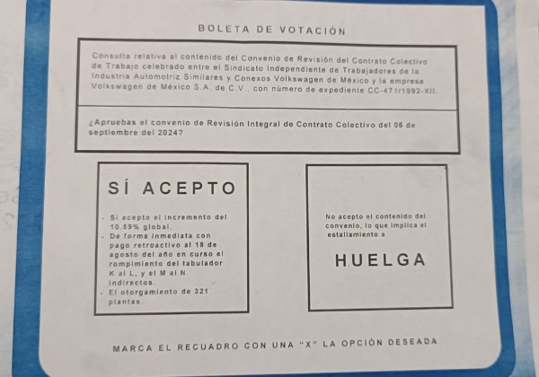 Por: Cortesía Trabajadores de Volkswagen aceptan aumento salarial del 10.59%; no habrá huelga