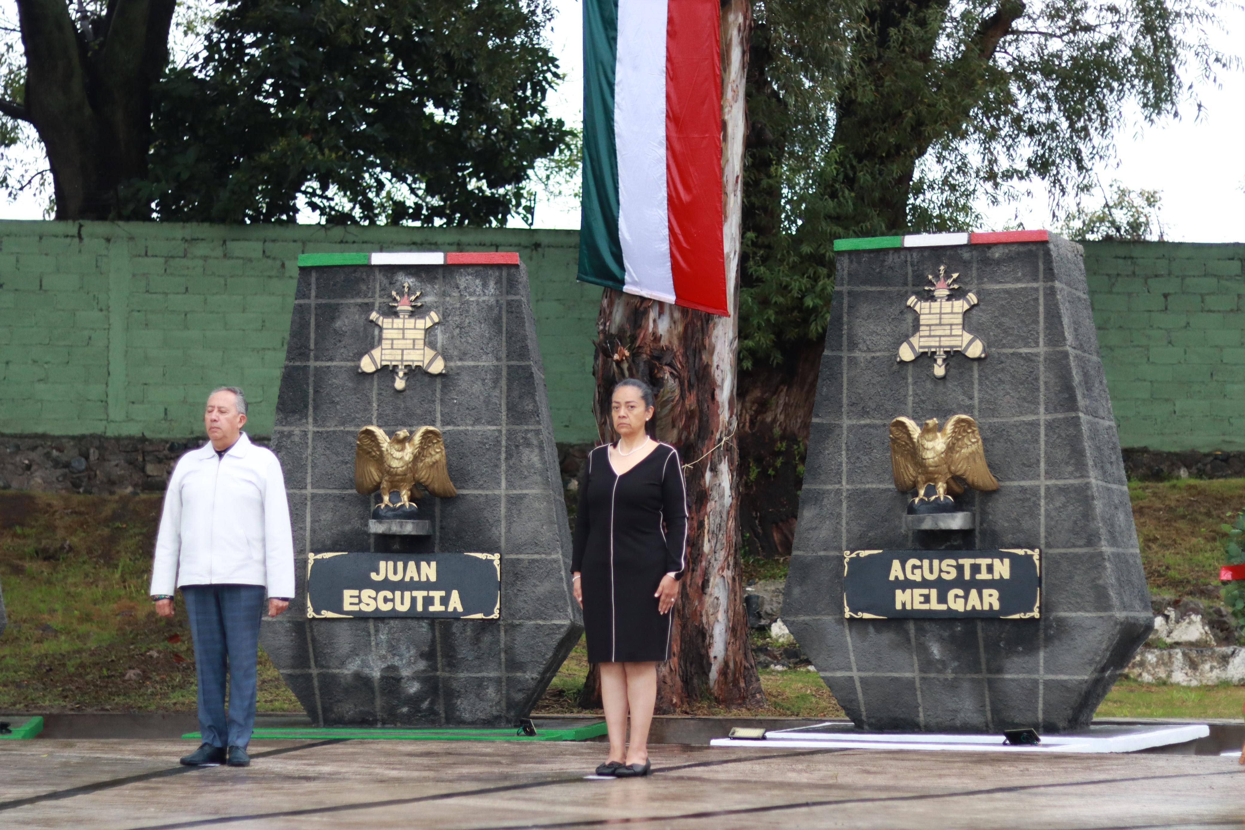 Por: Cortesía Ariadna Ayala rinde homenaje a los Niños Héroes en solemne ceremonia en Atlixco