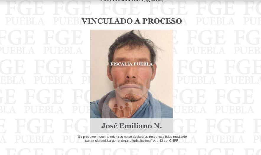 Por: Cortesía Fiscalía de Puebla vincula a proceso a José Emiliano N. por abuso sexual