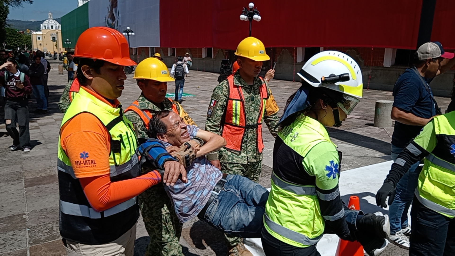 Cumplió Tlaxcala con simulacro nacional con rescate de lesionados