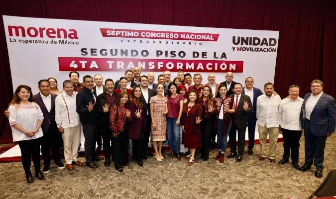 Por: Cortesía Acuden Alejandro Armenta y Sergio Salomón al Consejo Nacional de Morena