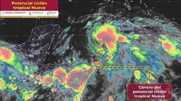 Por: Cortesía Ciclón tropical Nueve se aproxima a Quintana Roo: intensas lluvias y vientos