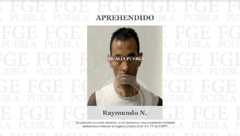 Por: Cortesía Detienen a Raymundo N. por secuestro exprés y robo agravado en Puebla
