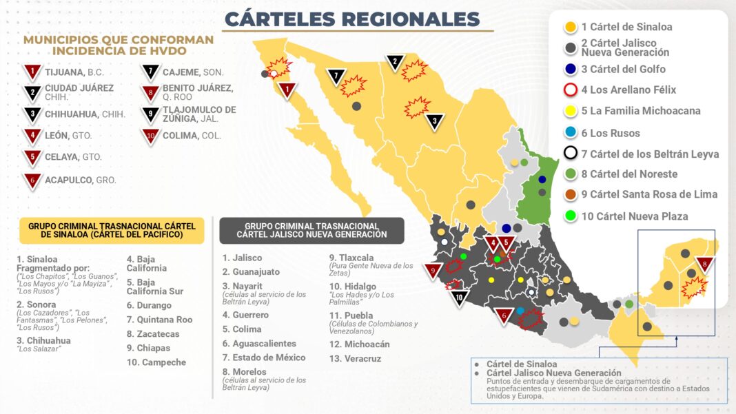 Por: Especial  Reconoce estrategia de Claudia Sheinbaum presencia de Cárteles en Tlaxcala