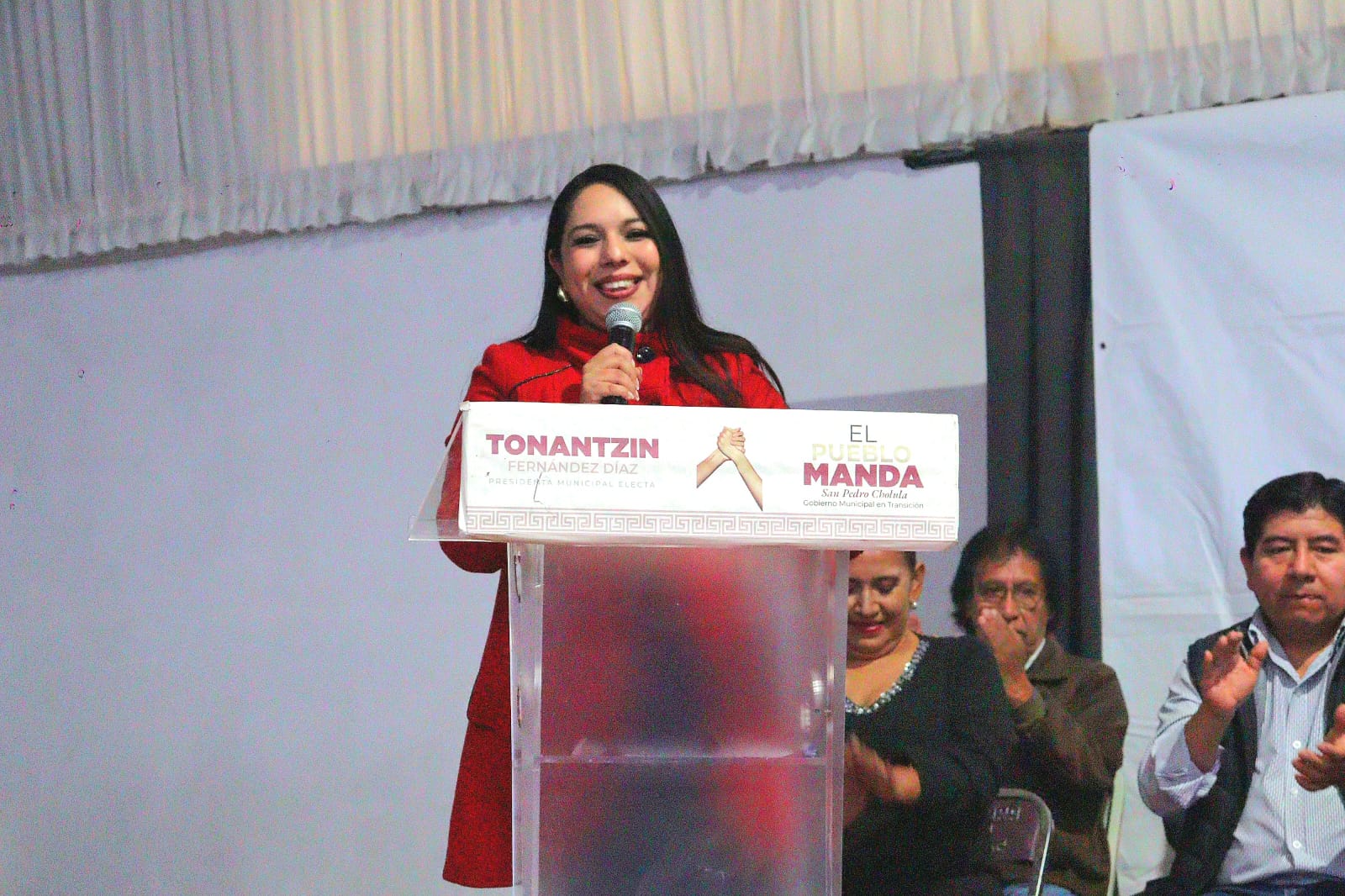 Por: Cortesía Lula Pineda Avances del programa "El Pueblo Manda" en San Pedro Cholula