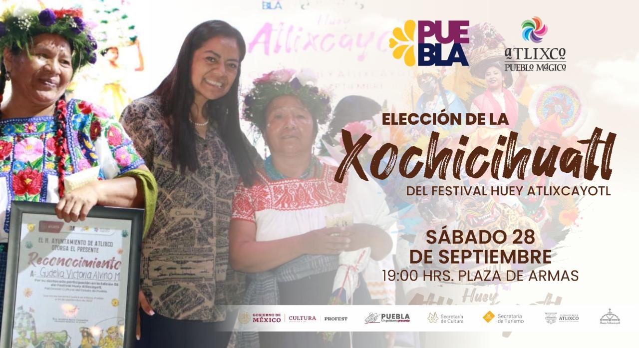 Por: Cortesía Elección de la Xochicihuatl: Conoce a la mujer flor en el Huey Atlixcáyotl 2024