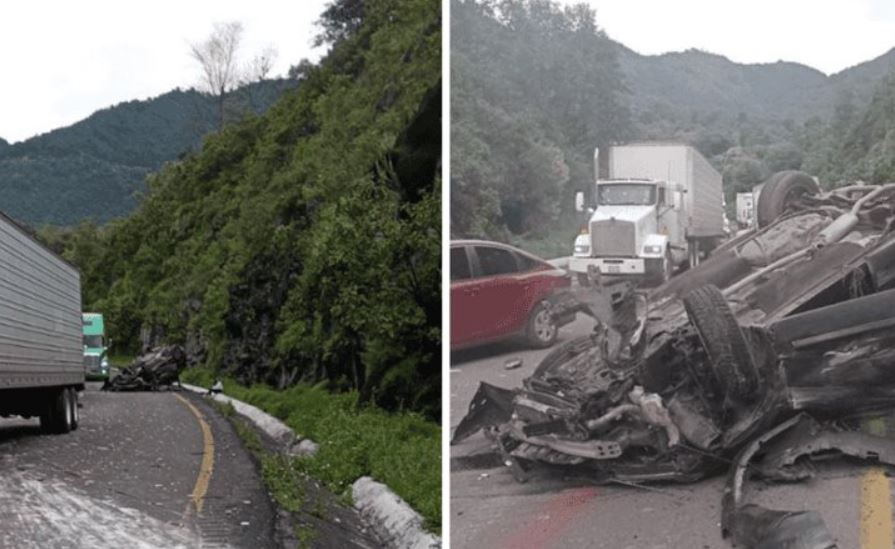 Por: Cortesía Impactante choque en la autopista Puebla-Orizaba deja dos heridos y caos vial