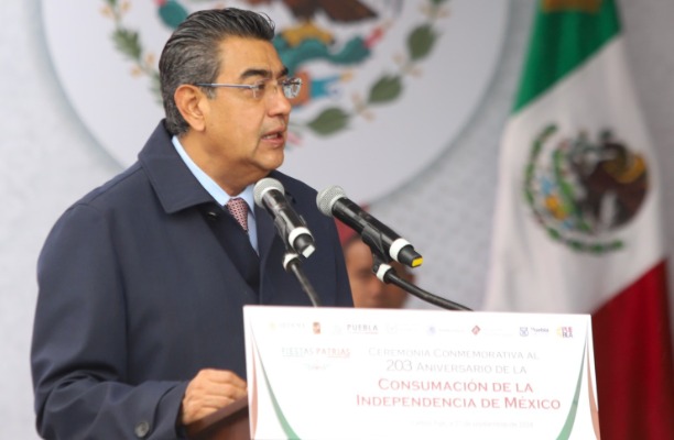 Por: Cortesía Rechaza Sergio Salomón presencia de cárteles en Puebla