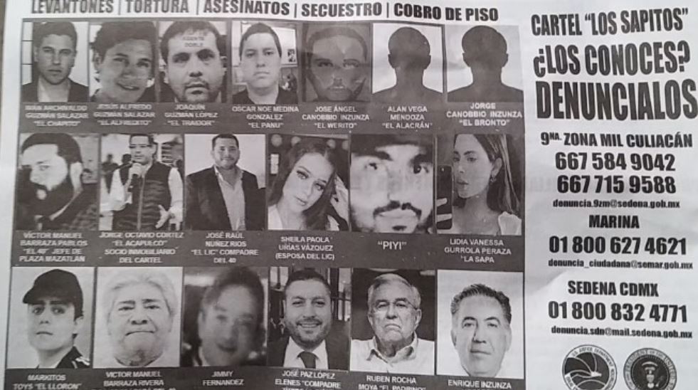 Por: Cortesía Acusan a Gobernador de Sinaloa y Los Chapitos en volantes lanzados desde avionetas