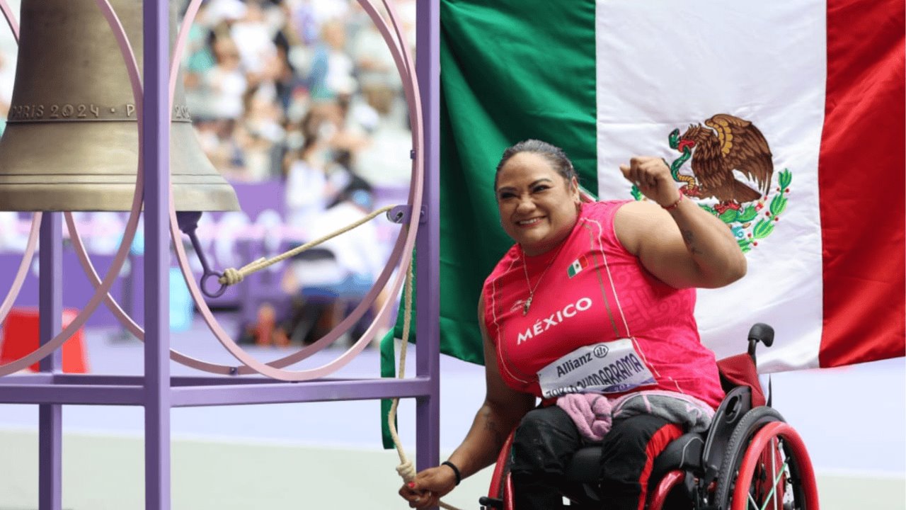 Por: Cortesía Gloria Zarza gana oro en los Paralímpicos de París 2024 en impulso de bala