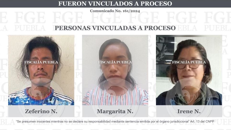 Por: Cortesía Tres personas vinculadas a proceso en Puebla por violencia familiar contra menores