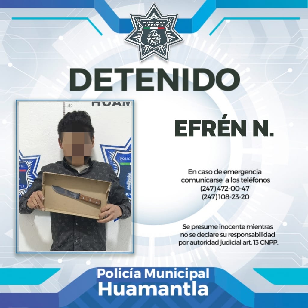 Por: Cortesía ¡Detención Exitosa en Huamantla! Policía Asegura la Seguridad Pública