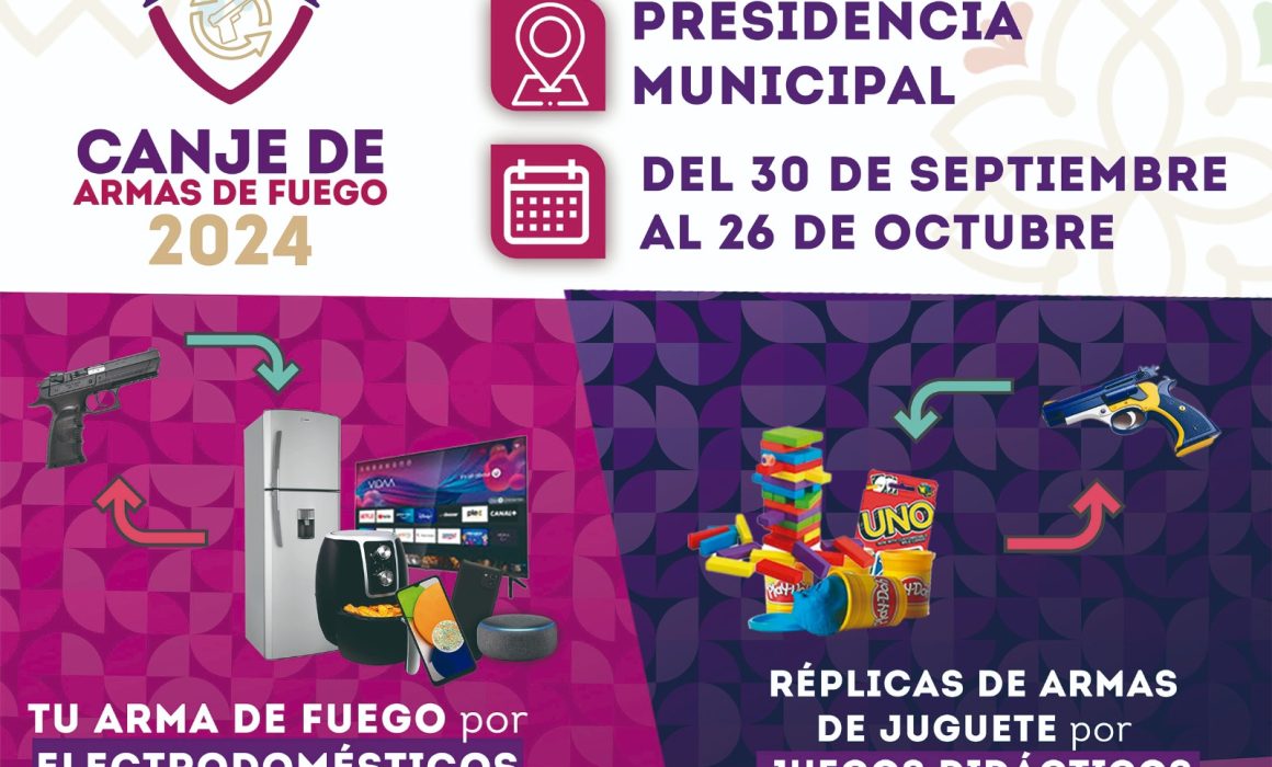Por: Cortesía ¡Únete a la Campaña de Canje de Armas en Tlaxcala y Construyamos Seguridad!