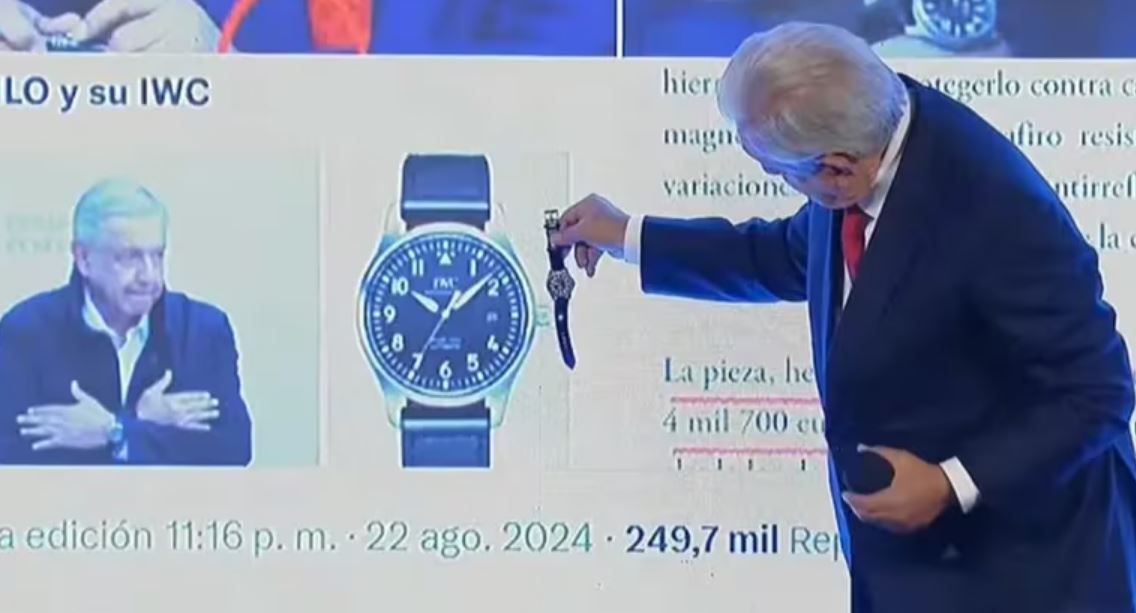 Por: Cortesía AMLO desmiente usar reloj de lujo y aclara su costo en conferencia de prensa