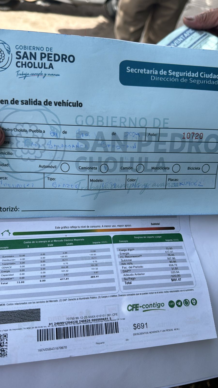 Por: Cortesía Lula Pineda Denuncian nuevamente abuso de precios en servicio de grúas en San Pedro Cholula