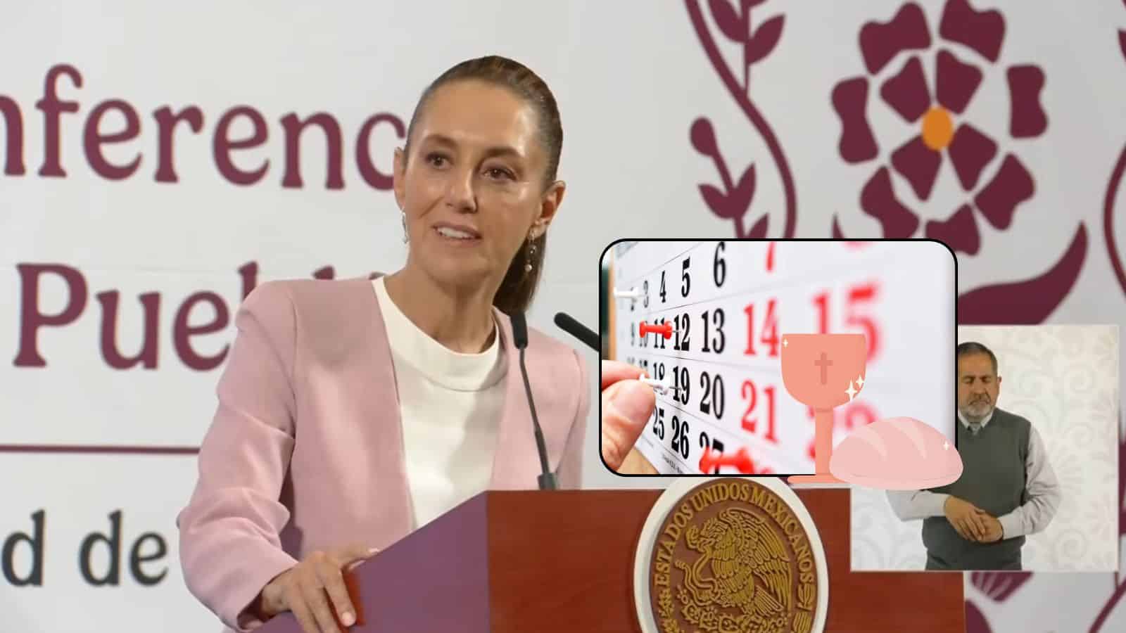 Foto: Cortesía No habrá Mañanera del Pueblo Jueves y Viernes Santo, anuncia Sheinbaum