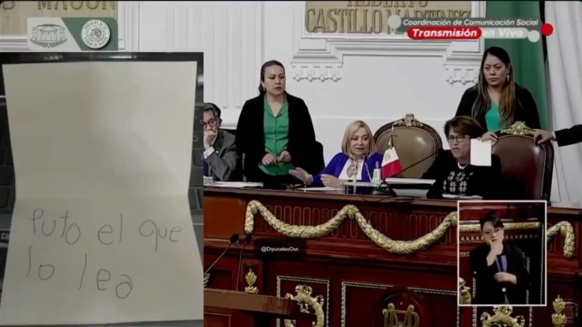 Foto: Cortesía Legislador causa polémica con insulto anónimo en votación del Congreso CDMX