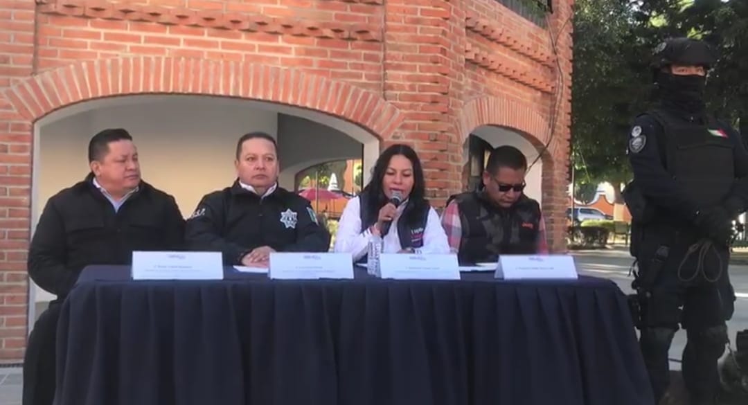 Por: Cortesía Lula Pineda Presentan operativo de seguridad en San Andrés Cholula durante Semana Santa