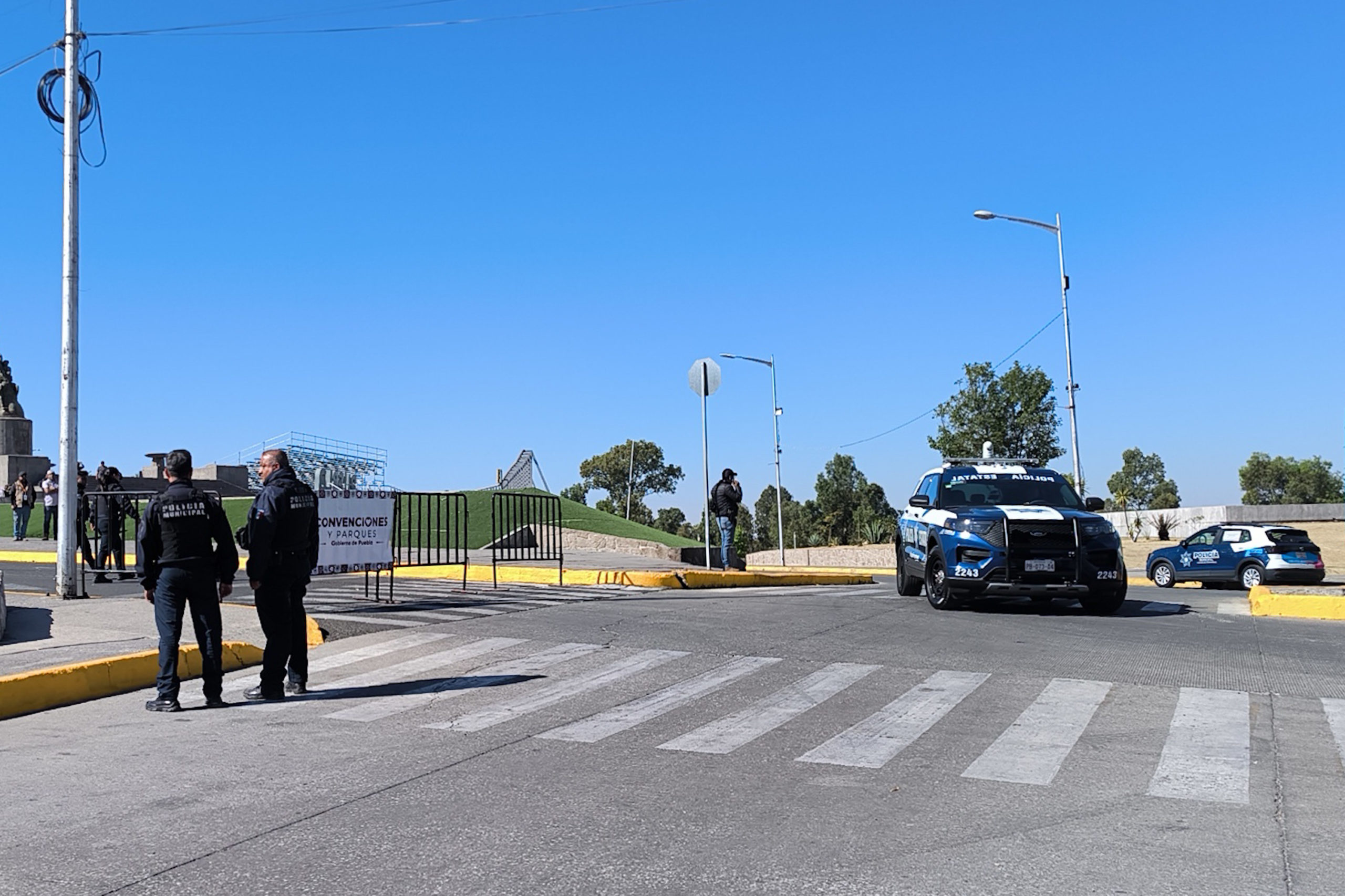 Foto: Cortesía Puebla refuerza vigilancia tras hallazgo de cinco cuerpos cerca de la Feria; más de 600 policías custodiarán el recinto