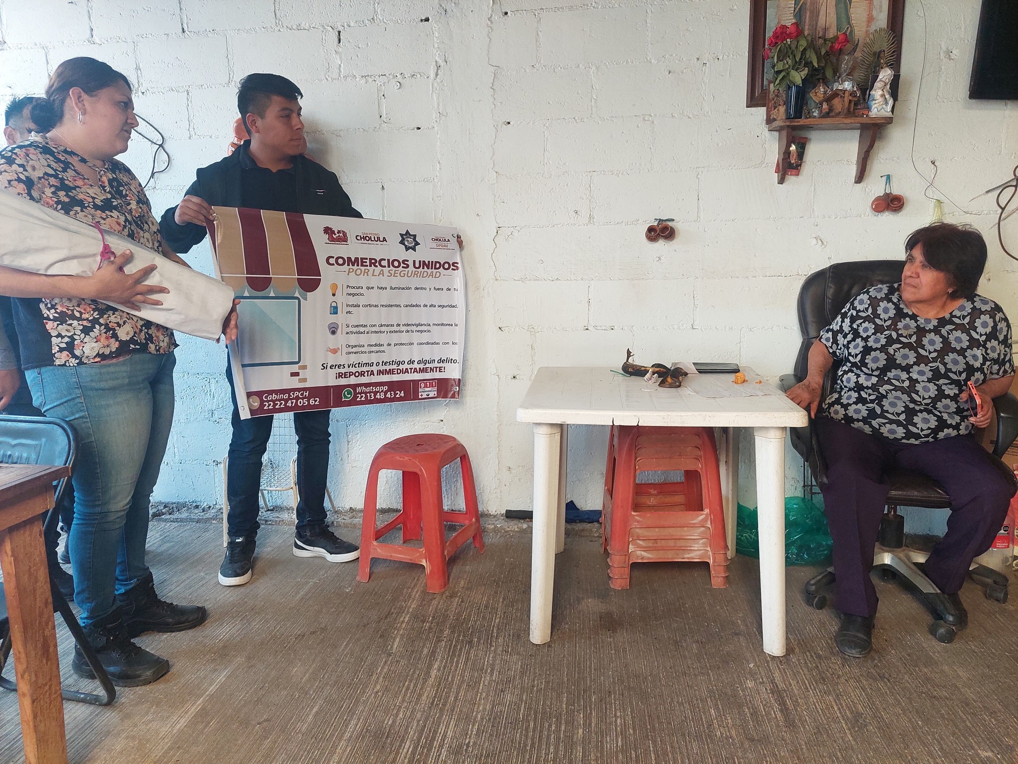 Por: Cortesía Lula Pineda "Comerciantes Unidos por la Seguridad": Activo en Santiago Momoxpan