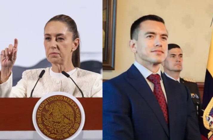 Foto: Cortesía México no tendrá relaciones con Ecuador mientras Noboa sea presidente