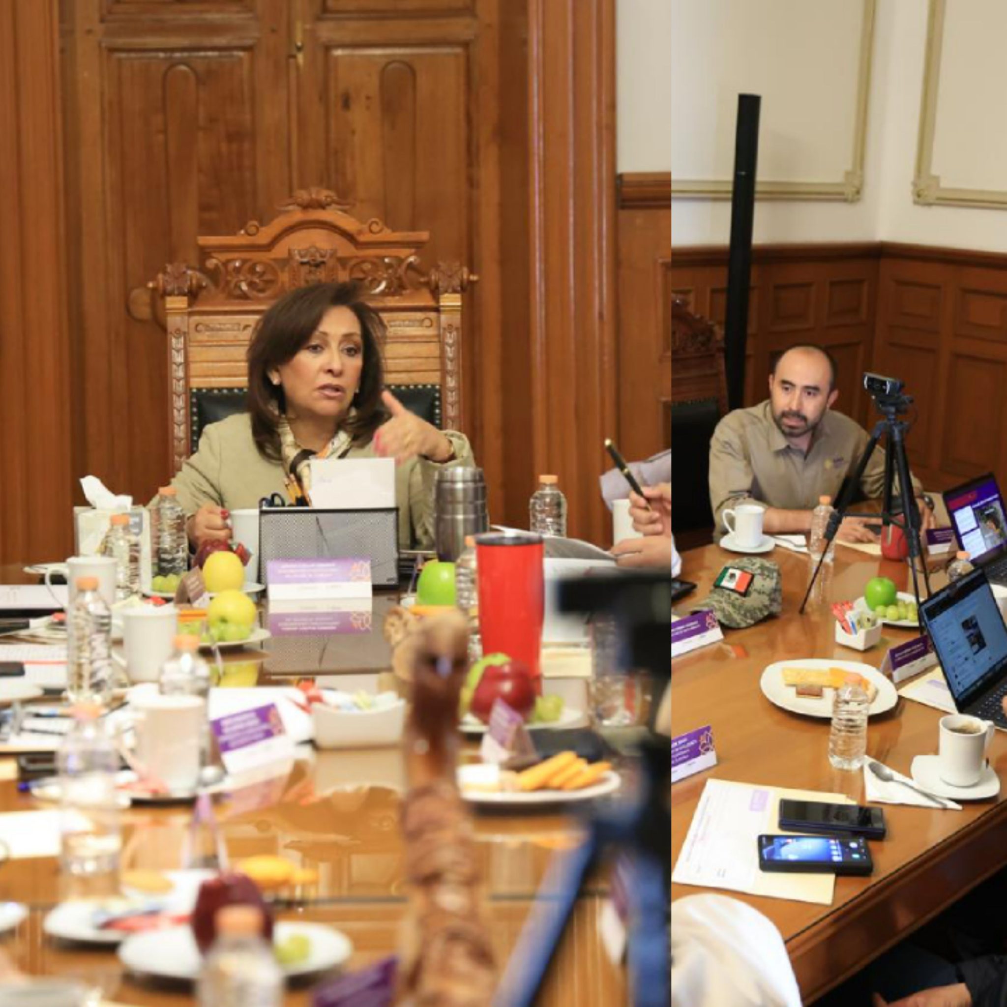 Brigadistas refuerzan combate al incendio forestal en Atltzayanca