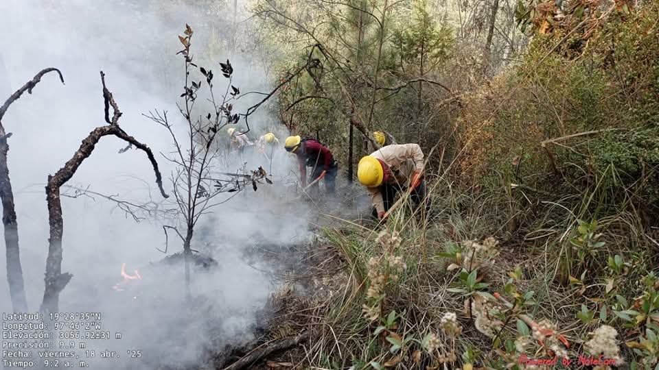 ncendio en Atltzayanca controlado al 80%, continúan labores por tierra y aire 