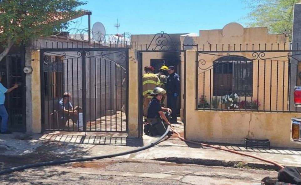 Foto: Cortesía Incendio intencional desata operativo en Hermosillo