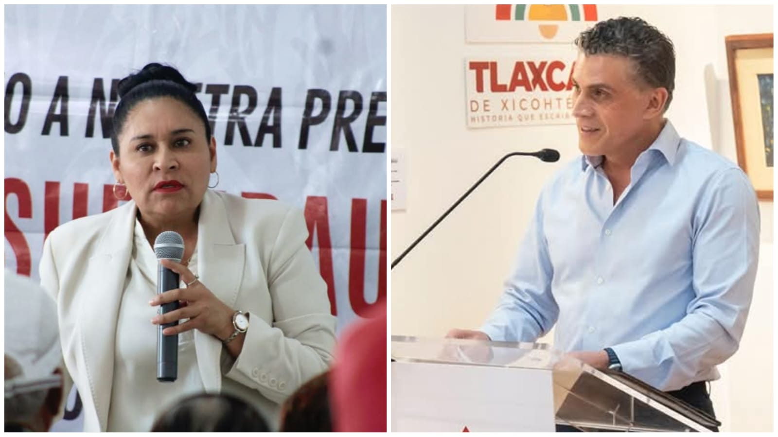 Ana Lilia Rivera y Alfonso Sánchez García, principales candidatos a gobernar Tlaxcala