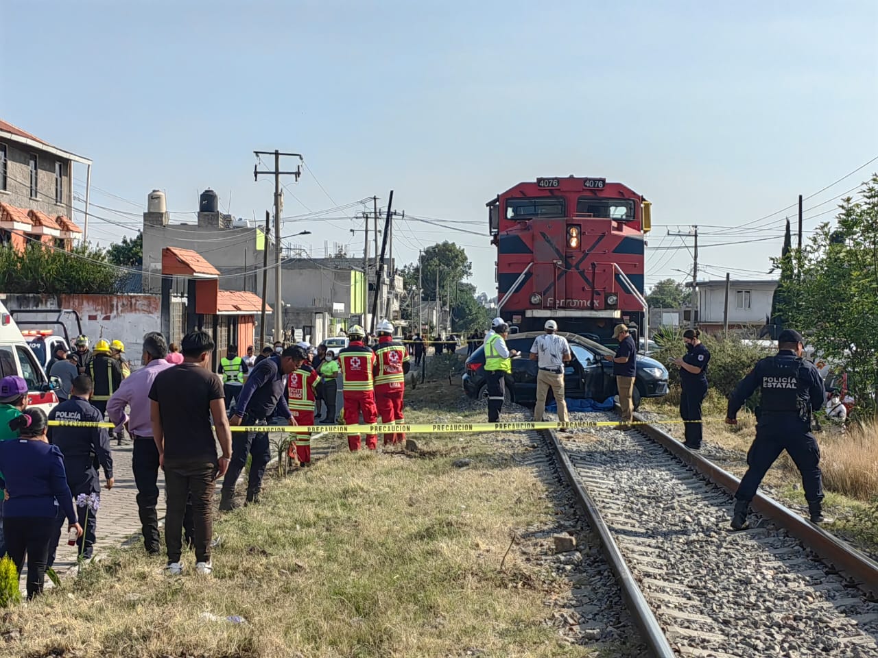 Mueren madre e hija en accidente ferroviario, en Amaxac