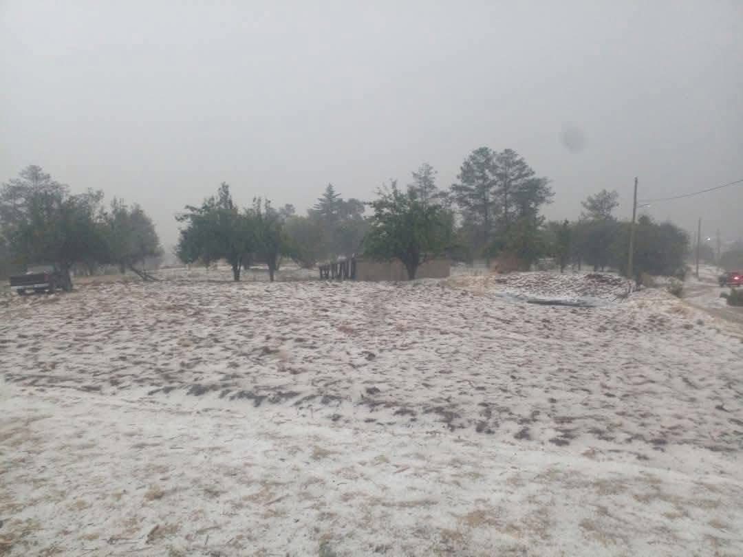 Sorprende intensa granizada al oriente de Tlaxcala