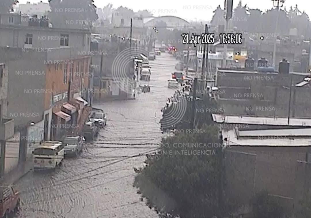 Fuertes lluvias afectan Huamantla e Ixtenco; sin lesionados reportados