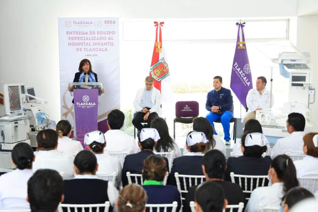 Foto: Cortesía Lorena Cuéllar fortalece el Hospital Infantil de Tlaxcala con nueva tecnología