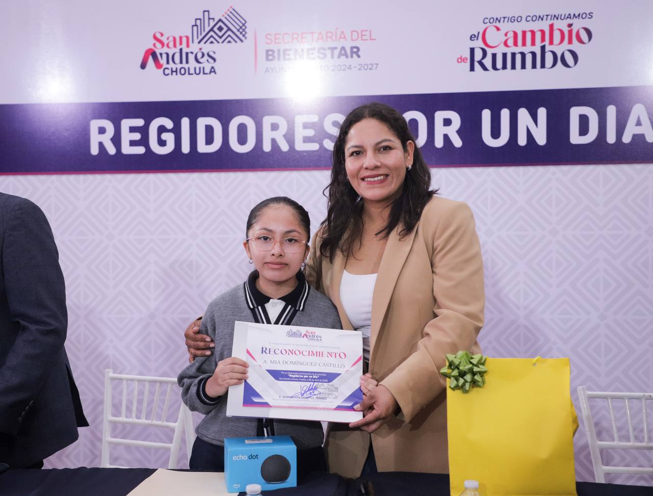 Comunicado oficial "Niñas y Niños Viven la Experiencia de Ser Regidores por un Día en San Andrés Cholula"