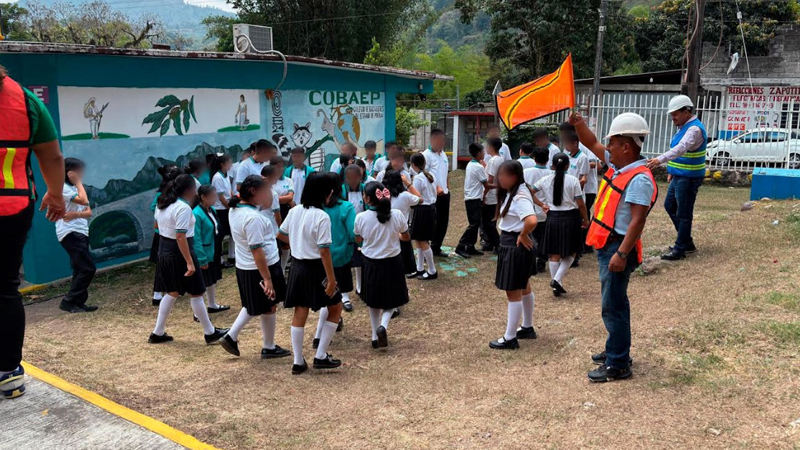 Foto: Cortesía COBAEP fortalece la prevención con más de 29 mil participantes en simulacro