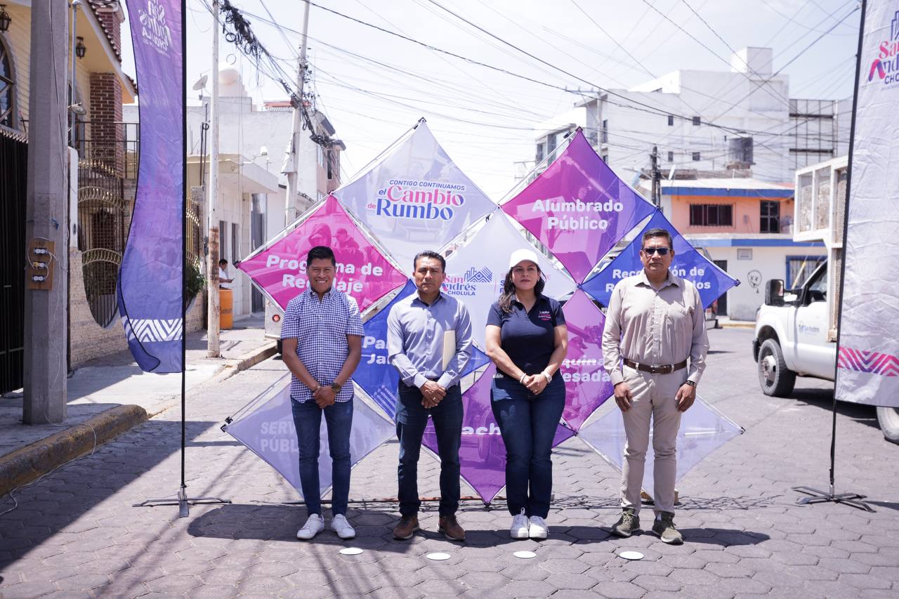 Comunicado oficial Mejora Lupita Cuautle la imagen urbana de espacios públicos