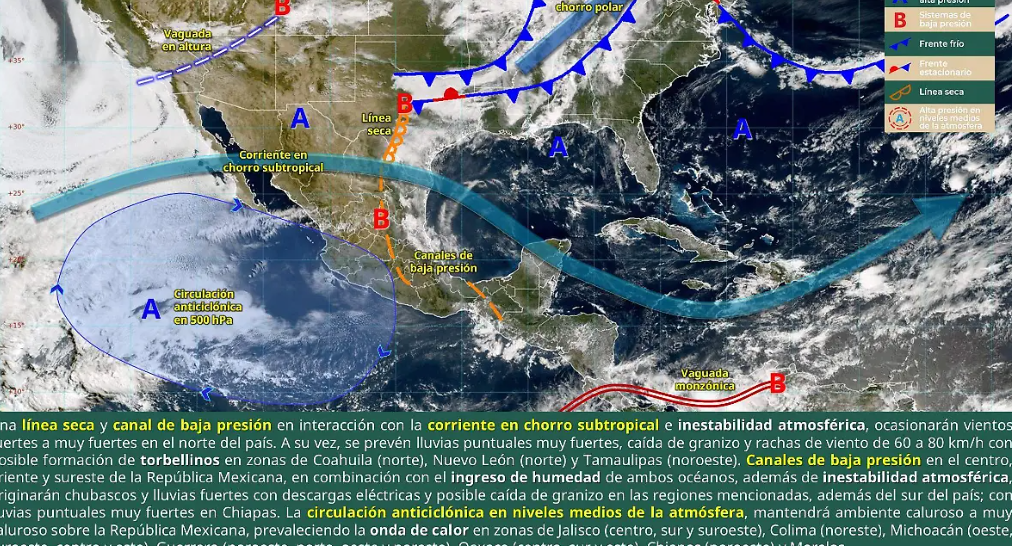 Prepárate: Lluvias y granizo llegarán a Tlaxcala este fin de semana