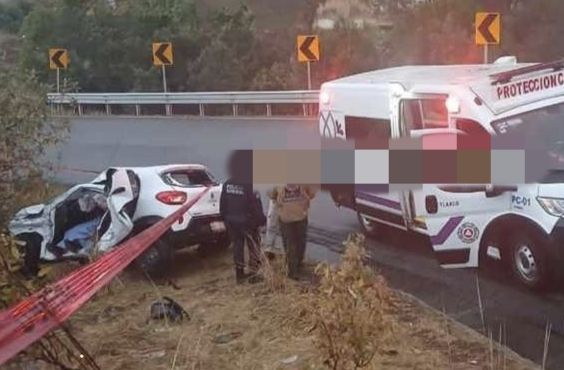 Tragedia en la Curva del Diablo en Tlaxco: una vida perdida por lluvia