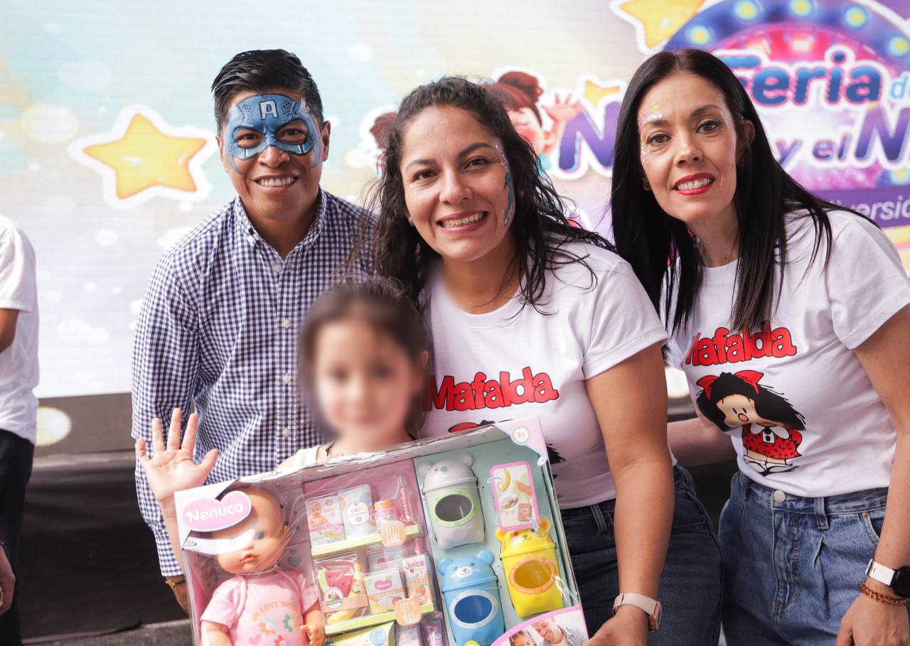 Niñas y niños celebran su día con alegría en San Andrés Cholula