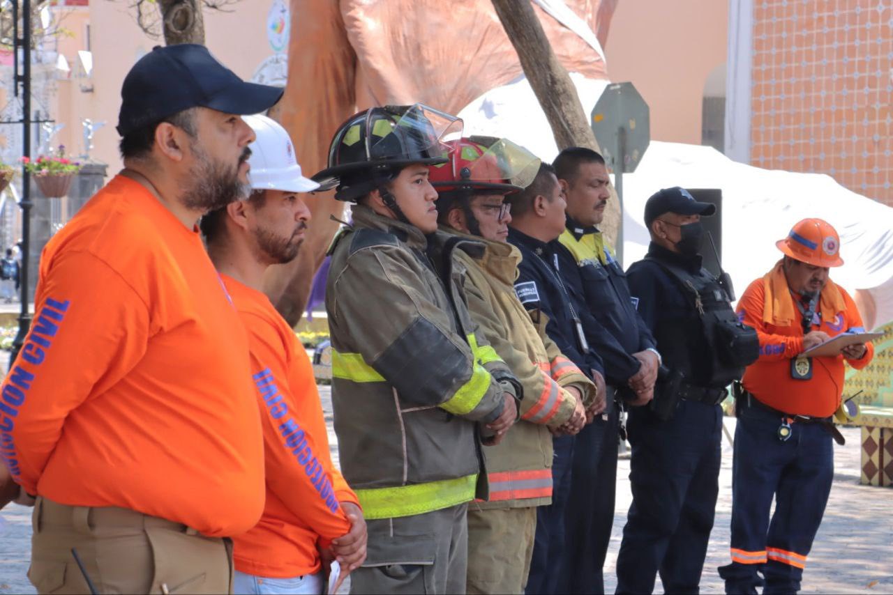 Foto: Cortesía Atlixco fortalece su respuesta ante emergencias en el Simulacro Nacional 2025