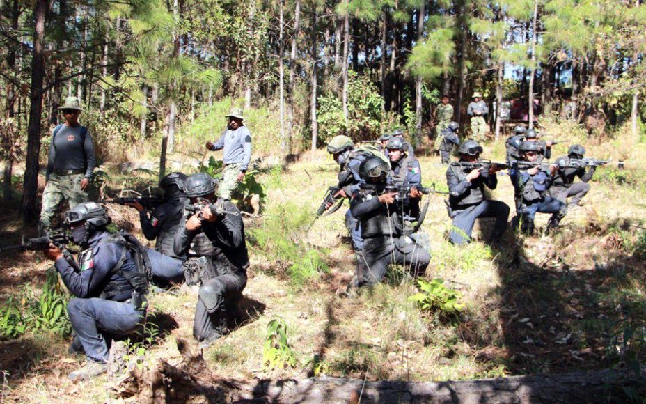 Foto: Cortesía Policías de Puebla reciben entrenamiento táctico con la Marina