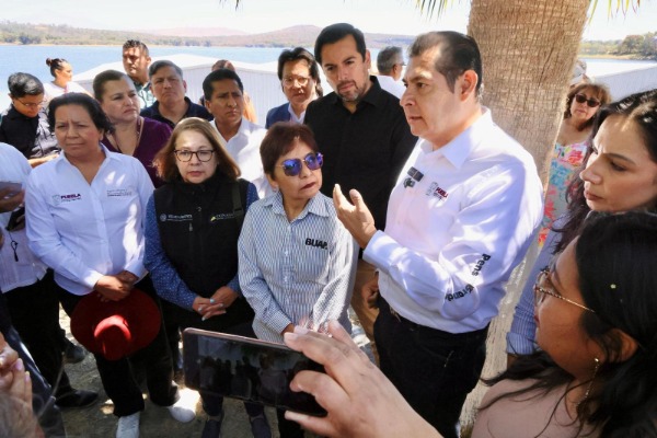 Foto: Cortesía Gobierno de Puebla anuncia proyecto para transformar lirio de Presa de Valsequillo