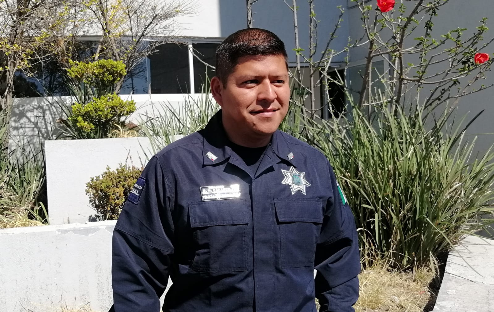 Por: Cortesía Lula Pineda Exhorta director de la Policía de San Andrés Cholula a denunciar actos de corrupción