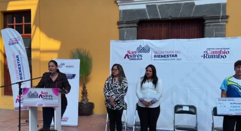 Por: Cortesía Lula Pineda Impulsa Guadalupe Cuautle talento deportivo juvenil en San Andrés Cholula