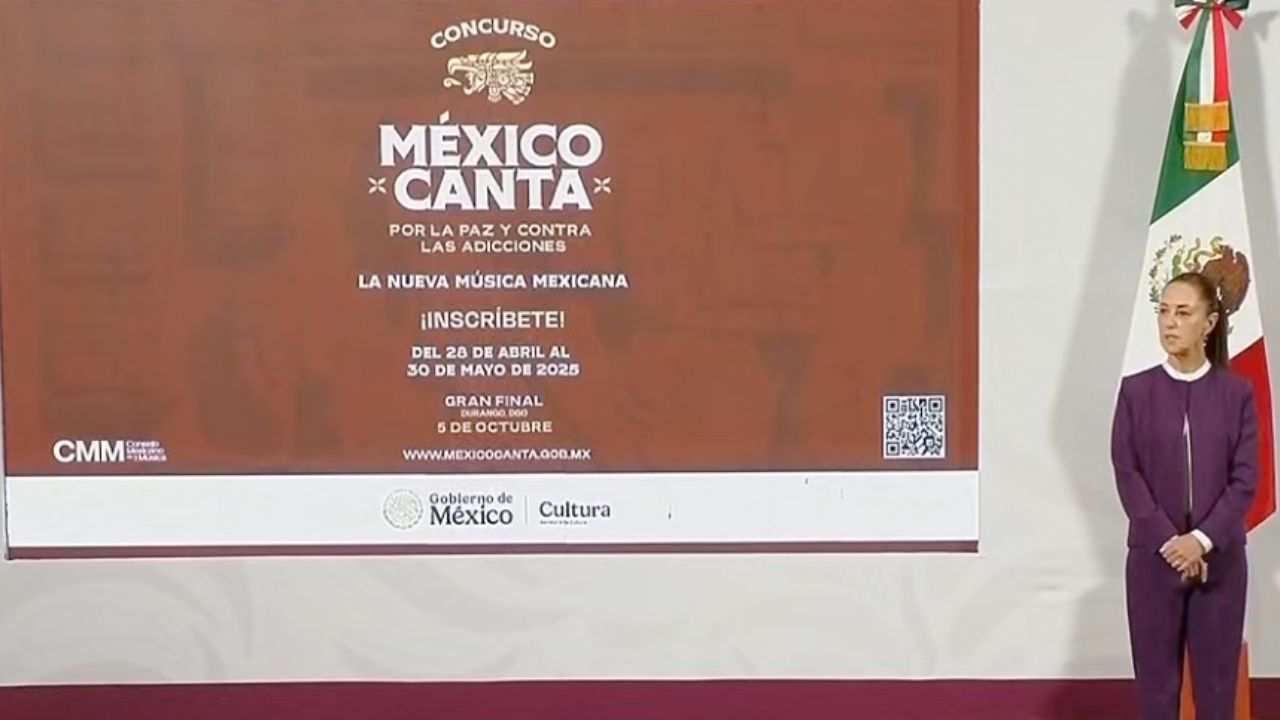 Foto: Cortesía Sheinbaum lanza festival "México Canta y Encanta" para promover música libre de violencia