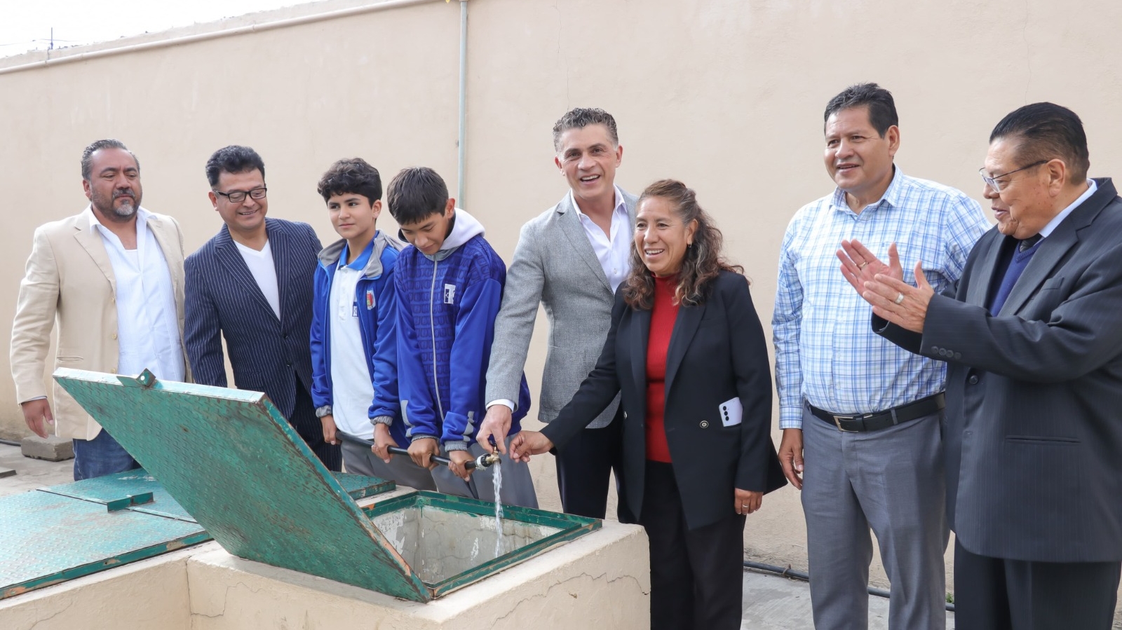 Foto: Cortesía ¡Después de 25 años! La Telesecundaria en Tlaxcala ya tiene agua potable