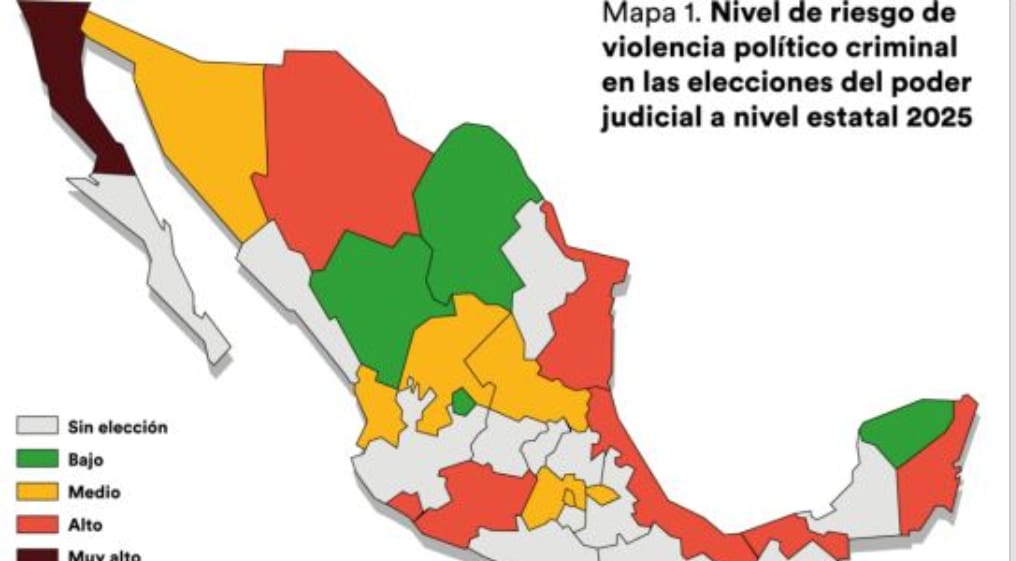 Foto: Cortesía Tlaxcala en riesgo de violencia político-criminal en elecciones judiciales 2025