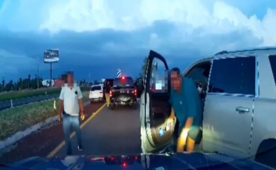 Foto: Cortesía Violenta agresión a familia en la autopista Atlixco-Puebla